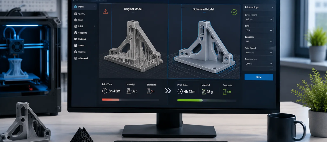 成都3D打印分享干货：如何优化STL文件以加快打印速度